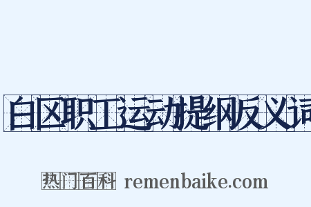白区职工运动提纲反义词是什么意思的图片